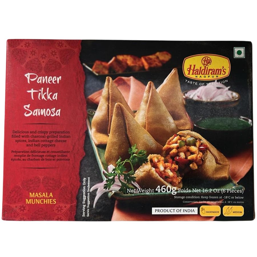 Haldiram Paneer Tikka Samosa 460 g 6 Pieces