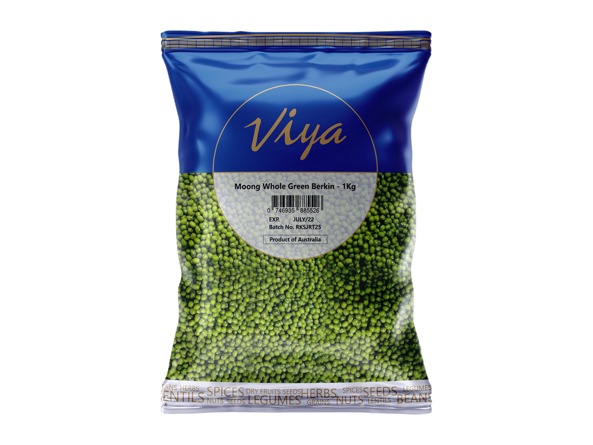 Viya Moong Whole Green Berkin 1 kg