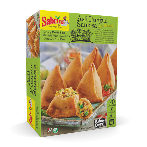 Sabrini Asli Punjabi Samosa Hot & Spicy 1.5 Kg(20 pcs)