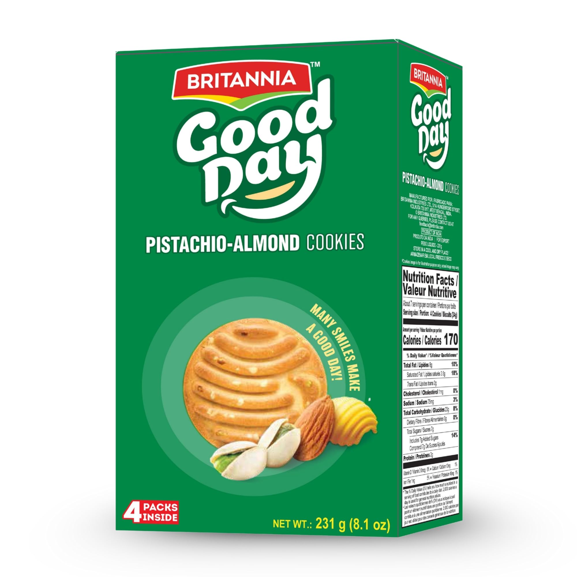 Britannia Good Day Pistachio 231 g