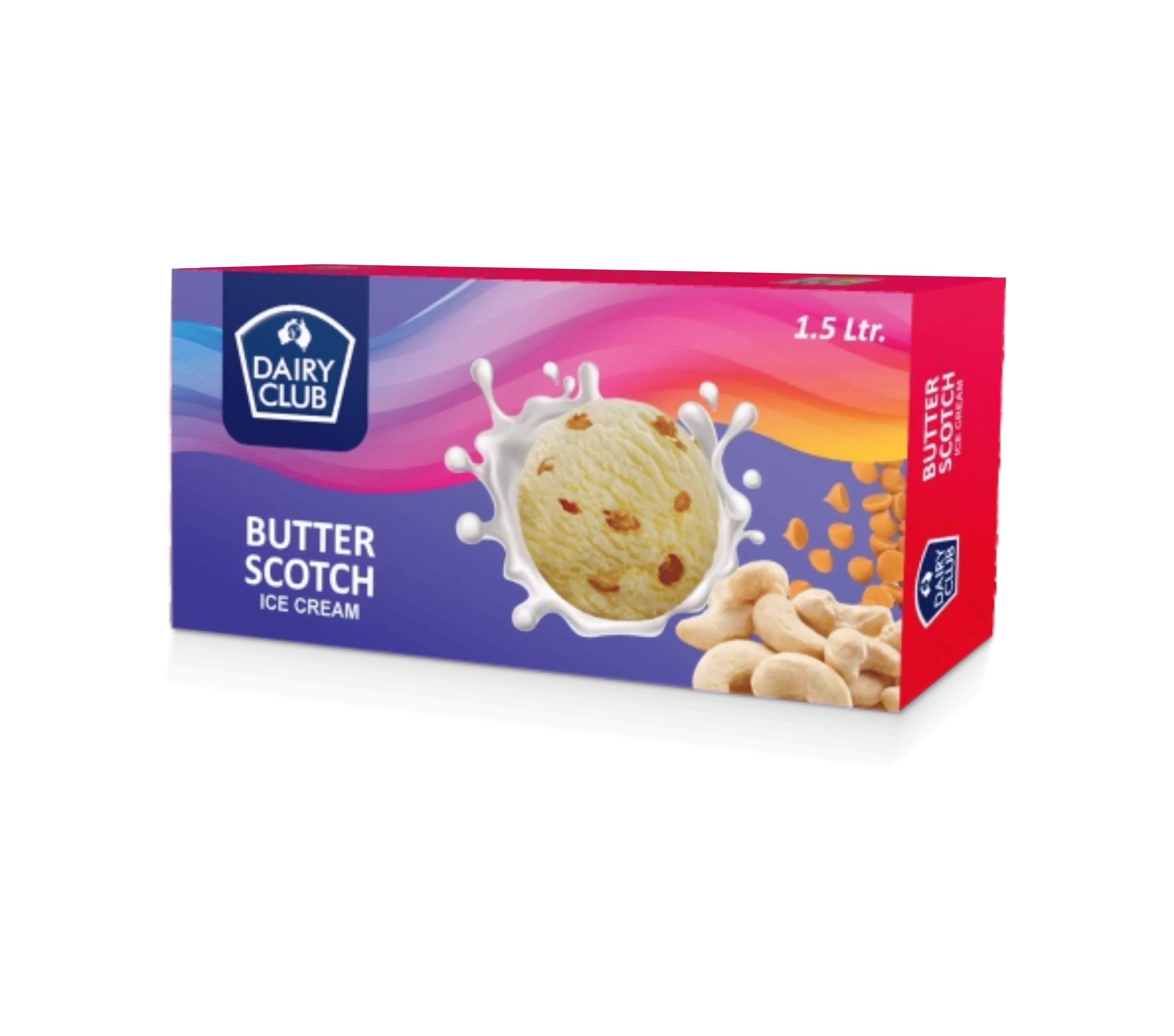 Dairy Club Butter Scotch Ice Cream 1.5 L