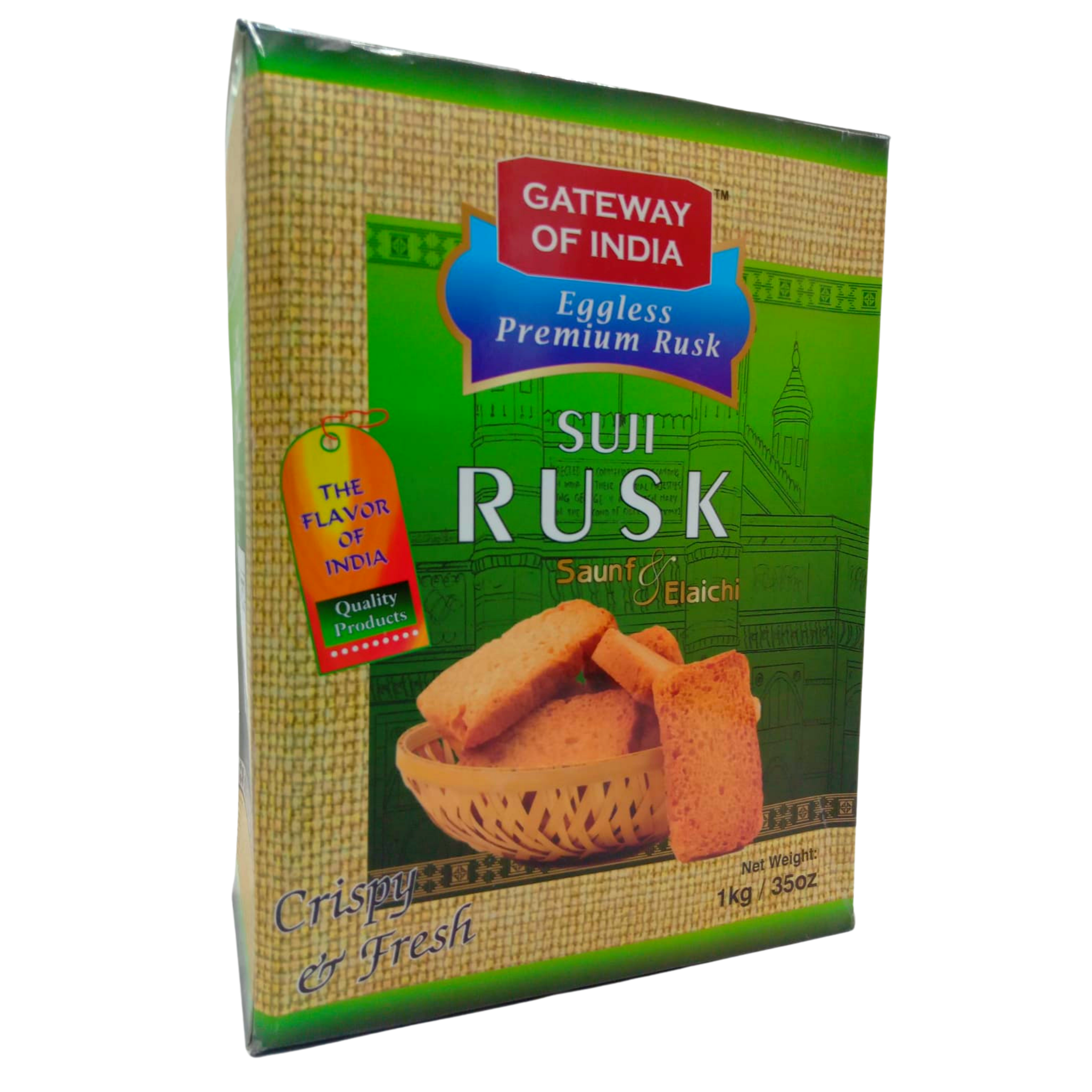 Gateway of India Suji Rusk (saunf & Elaichi 1 kg