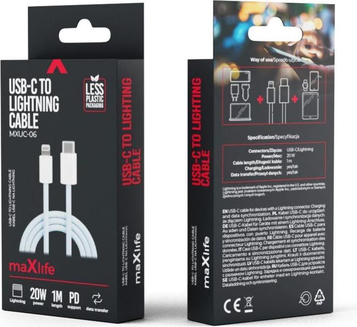 Maxlife Nylon Iphone Usb Cable 1 Piece