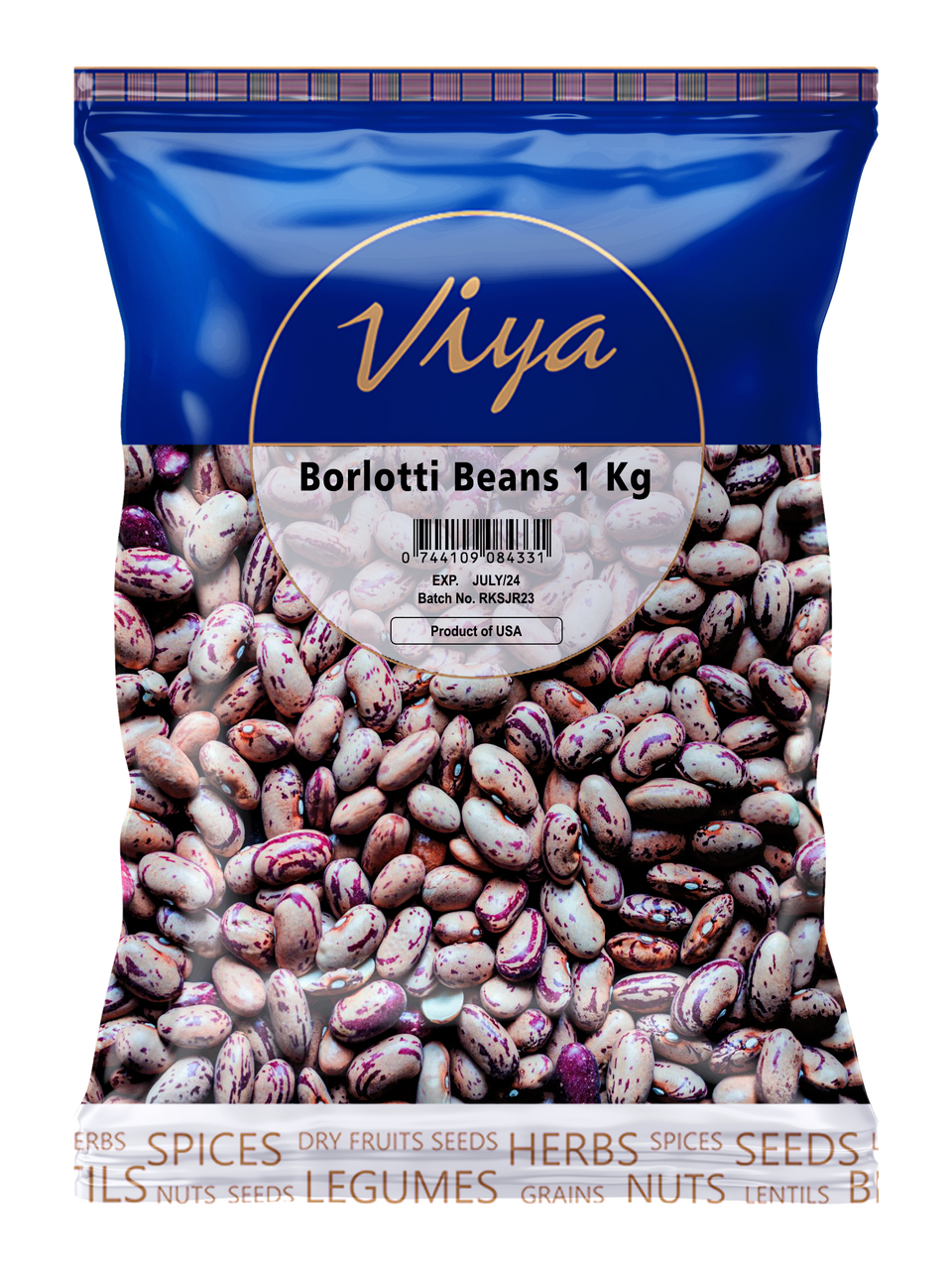 Viya Borlotti Beans 1 kg