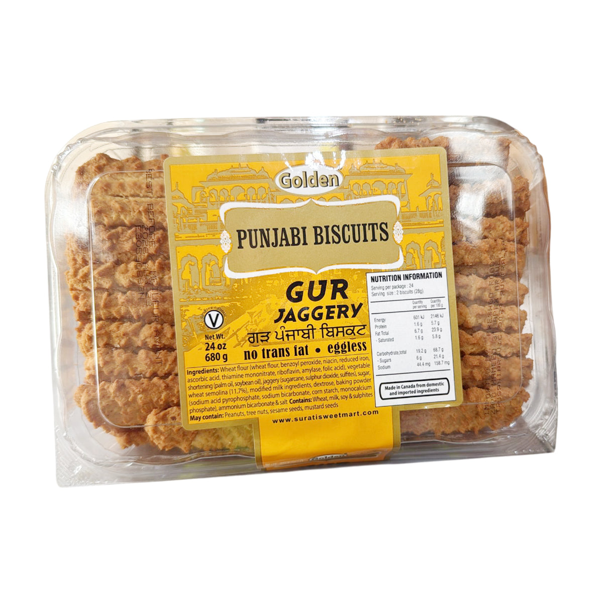 Golden Punjabi Biscuits Gur Jaggery 680 g