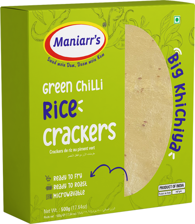 Maniarr Green Chilli Rice Cracker 340 g