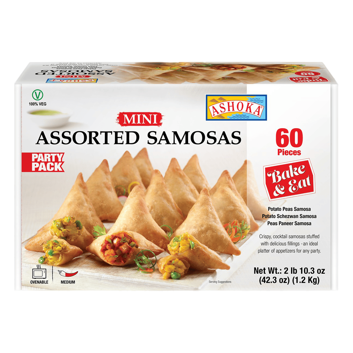 Ashoka Mini Assorted Samosa 60 Pieces