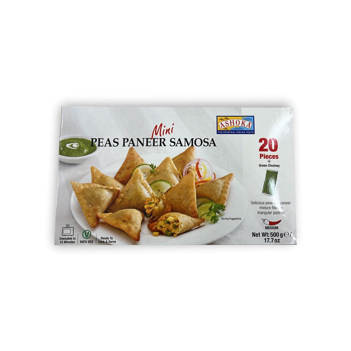 Ashoka Peas Paneer Samosa 20 Pieces