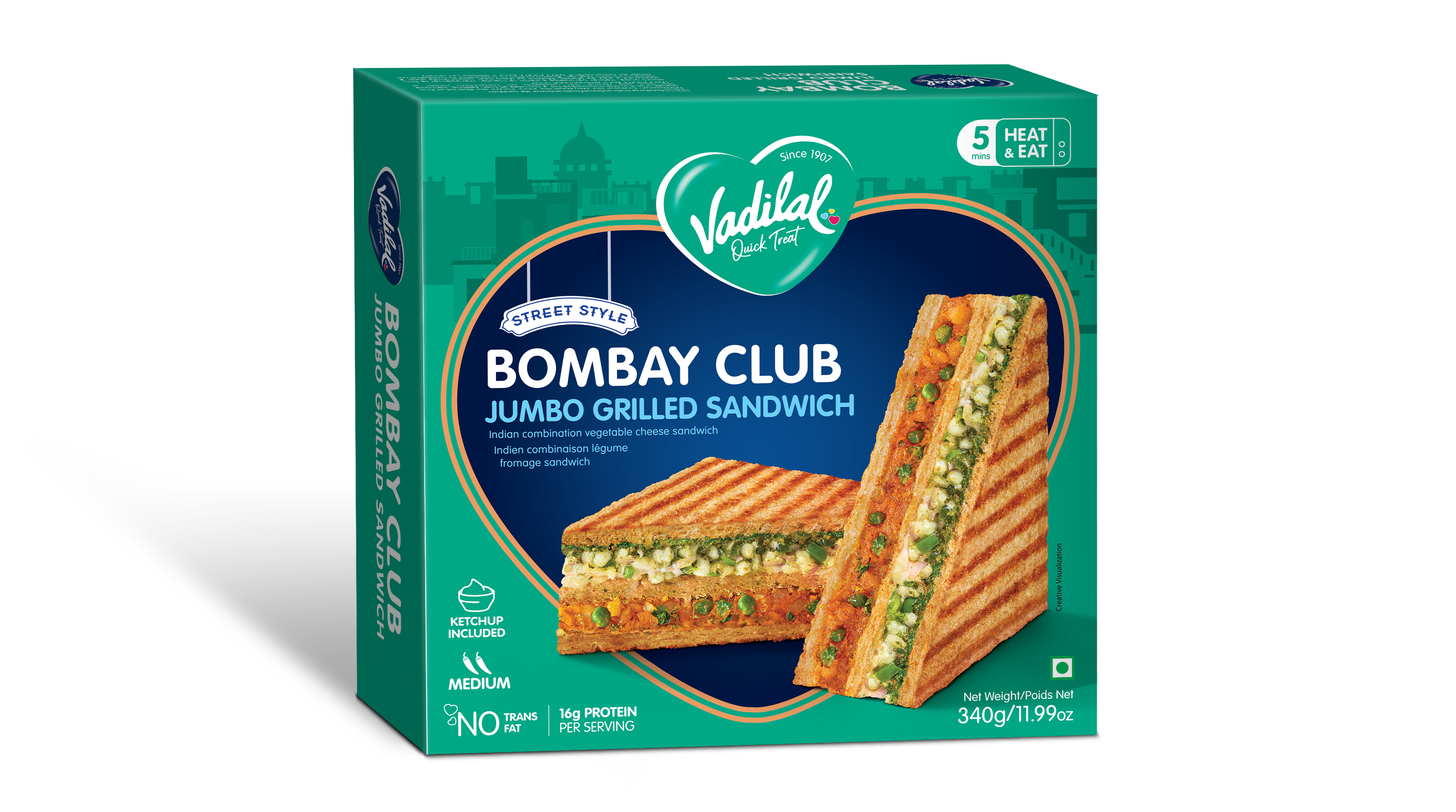 Vadilal Bombay Club Sandwich 340 g