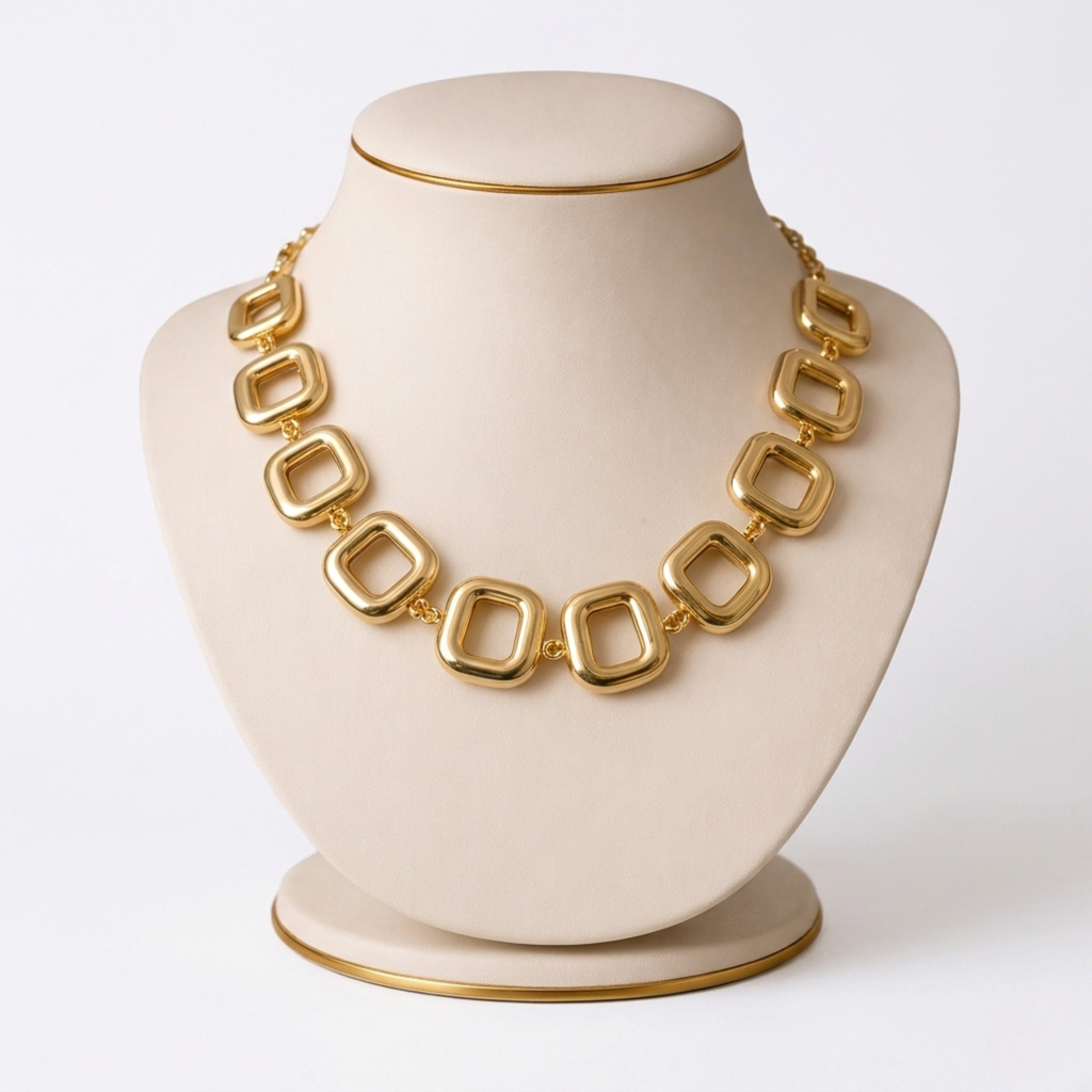Oval Link Gold Necklace