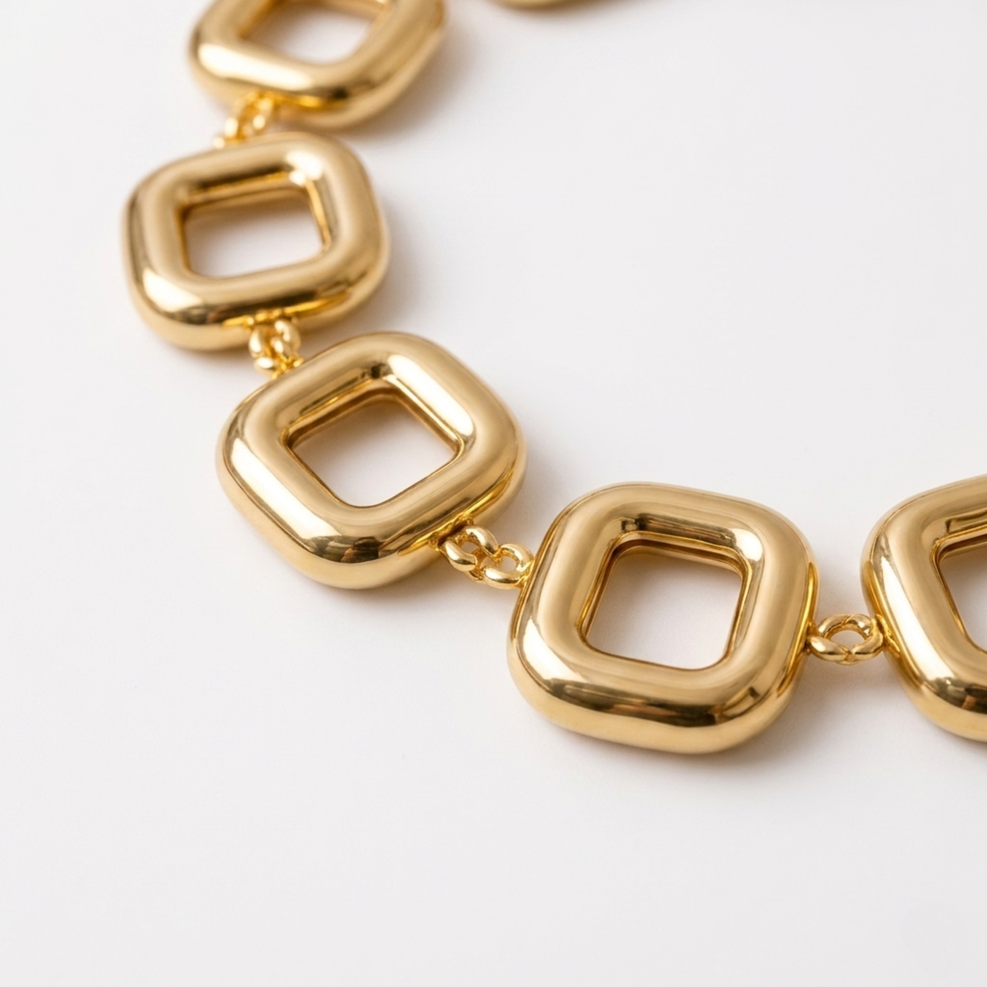 Oval Link Gold Necklace