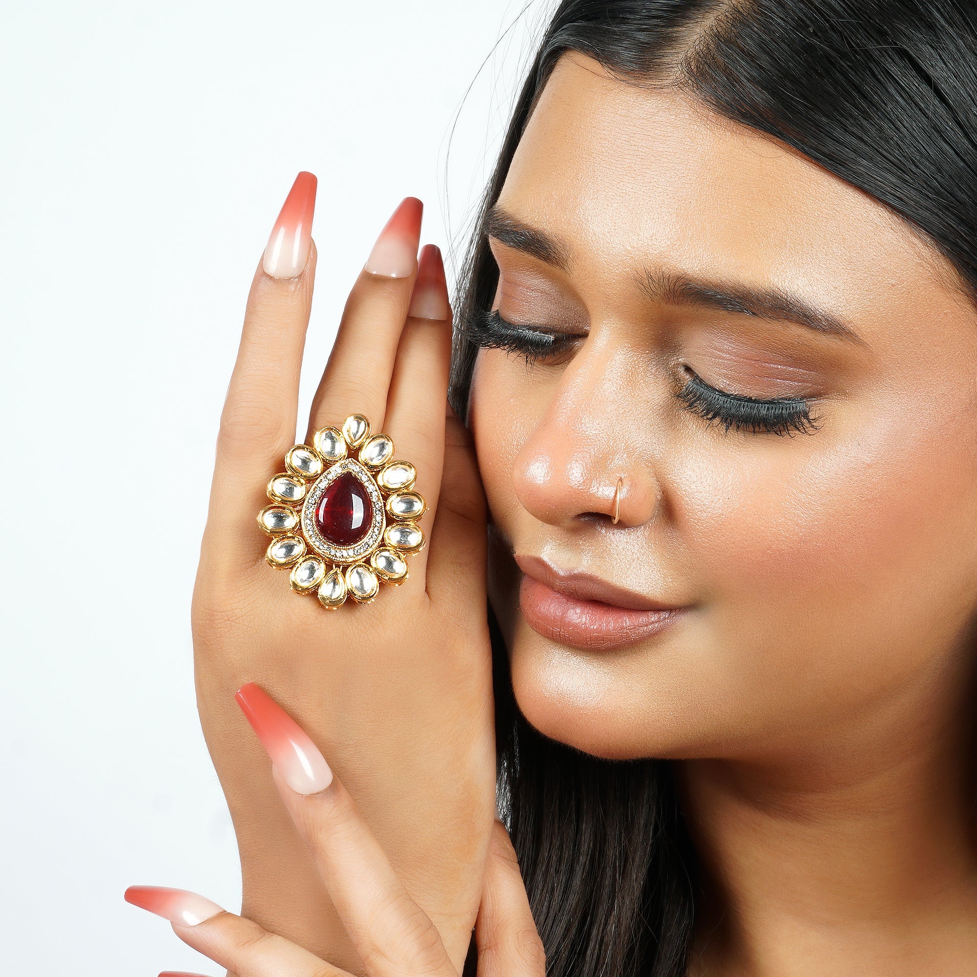 Ruby Bloom Ring