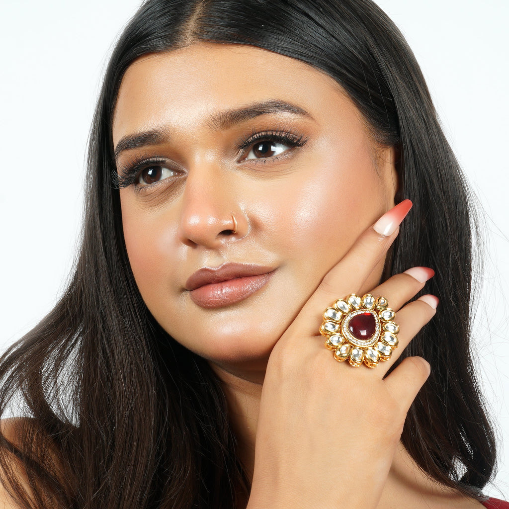 Ruby Bloom Ring