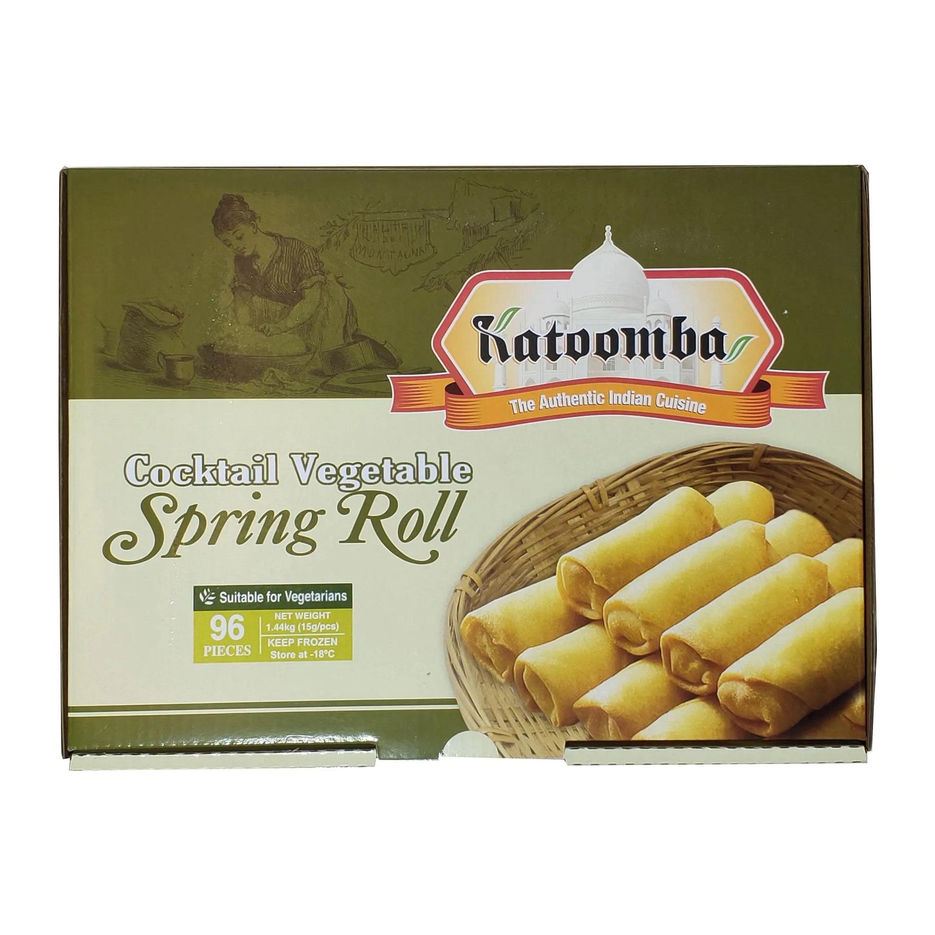 Katoomba Cocktail Veg Spring Rolls 96Pcs