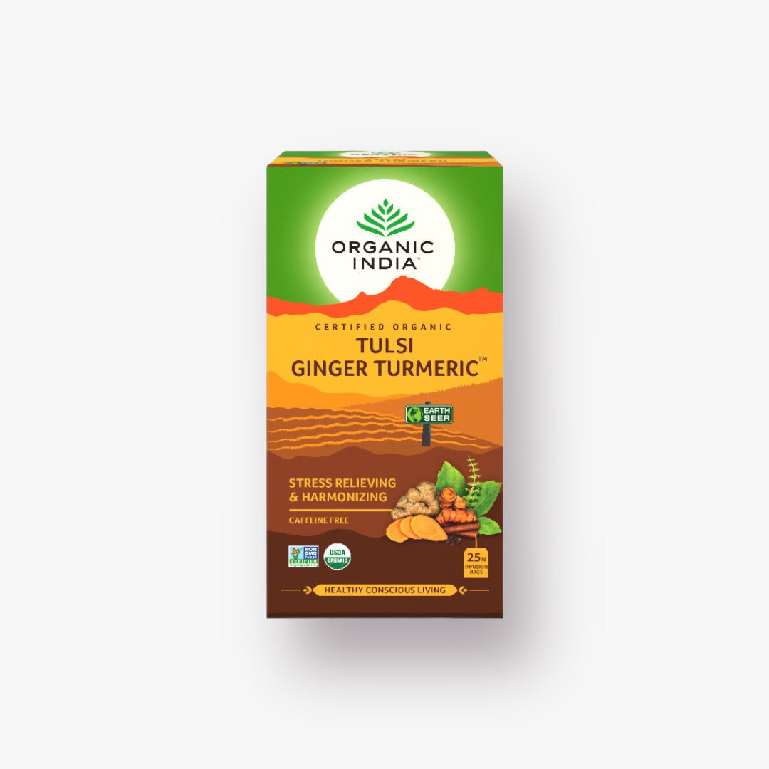 Organic India Tulsi Turmeric Ginger Tea 25T Bags