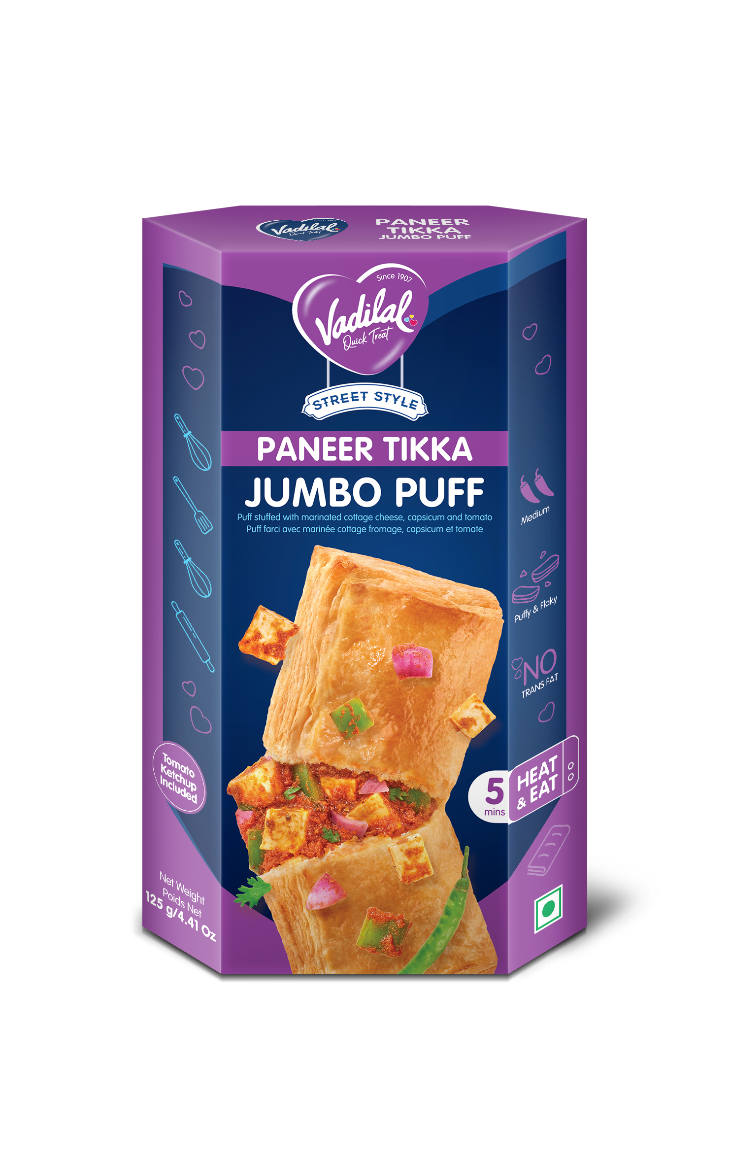 Vadilal Paneer Tikka Puff