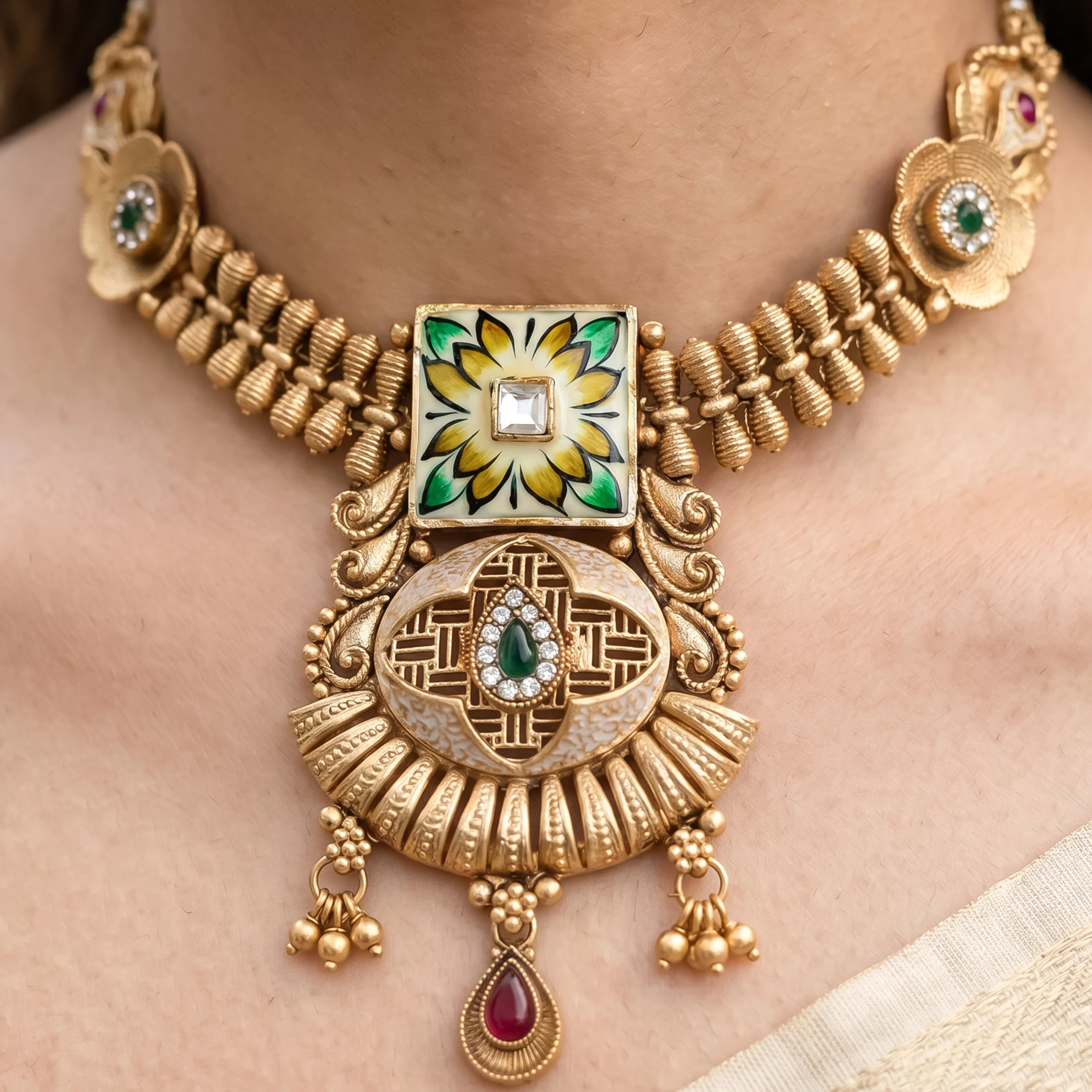 Avanika Gold Necklace Set