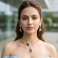 Blue Sapphire Aura Choker
