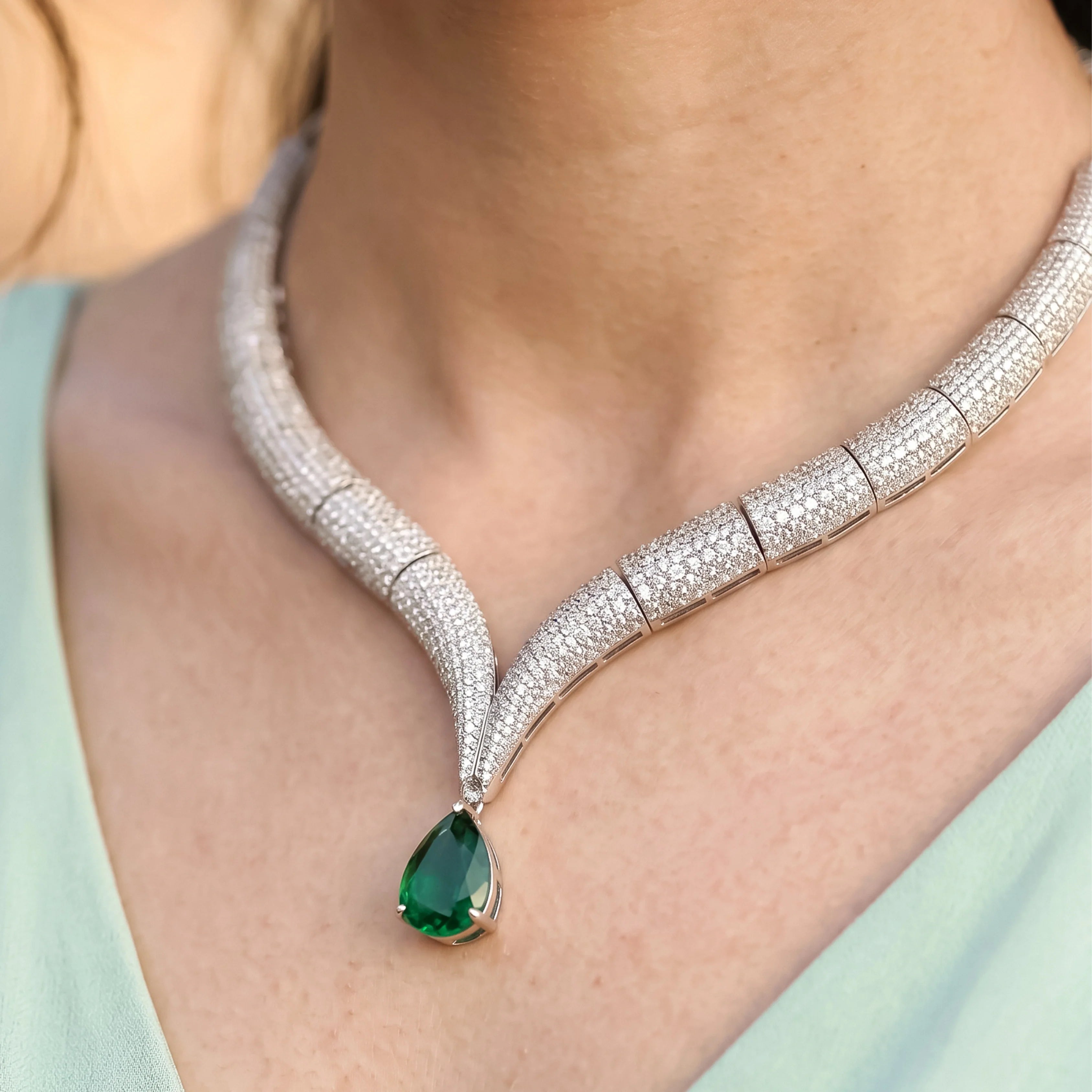 Emerald Royale Necklace Set