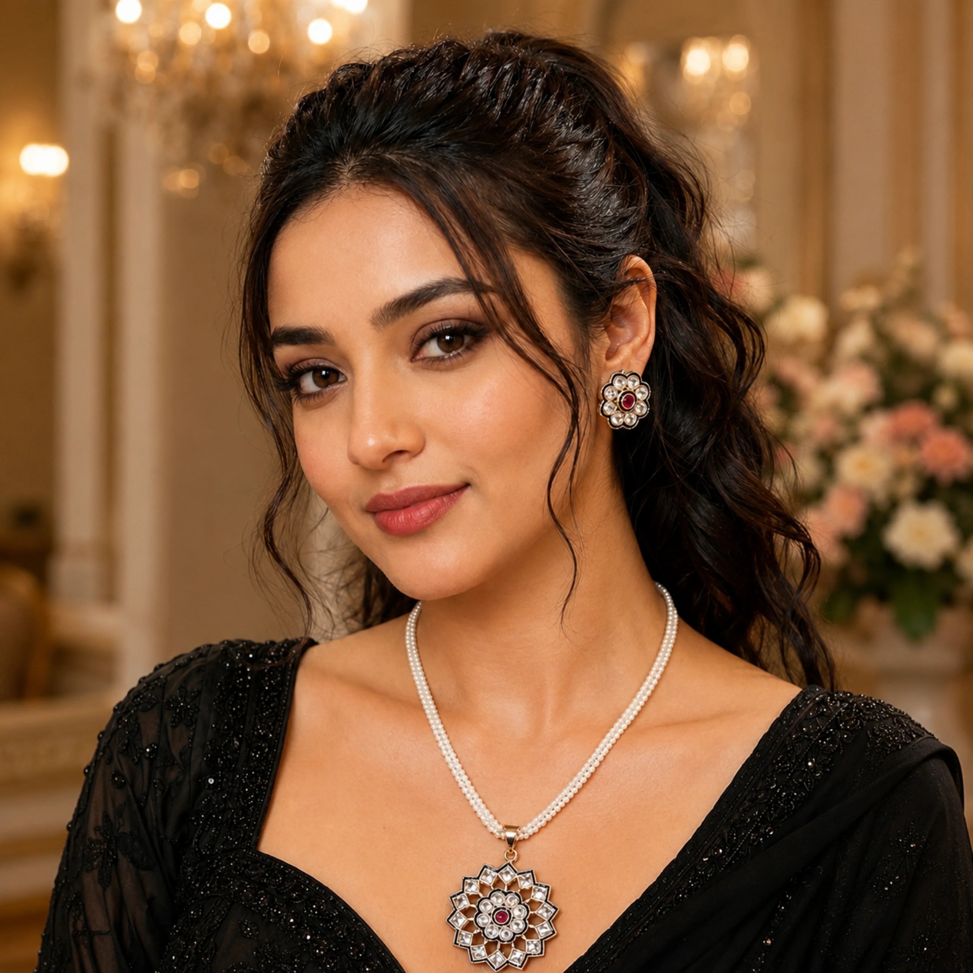 Midnight Pearl Blossom Set