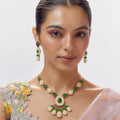 Emerald Pearl Royale Necklace Set