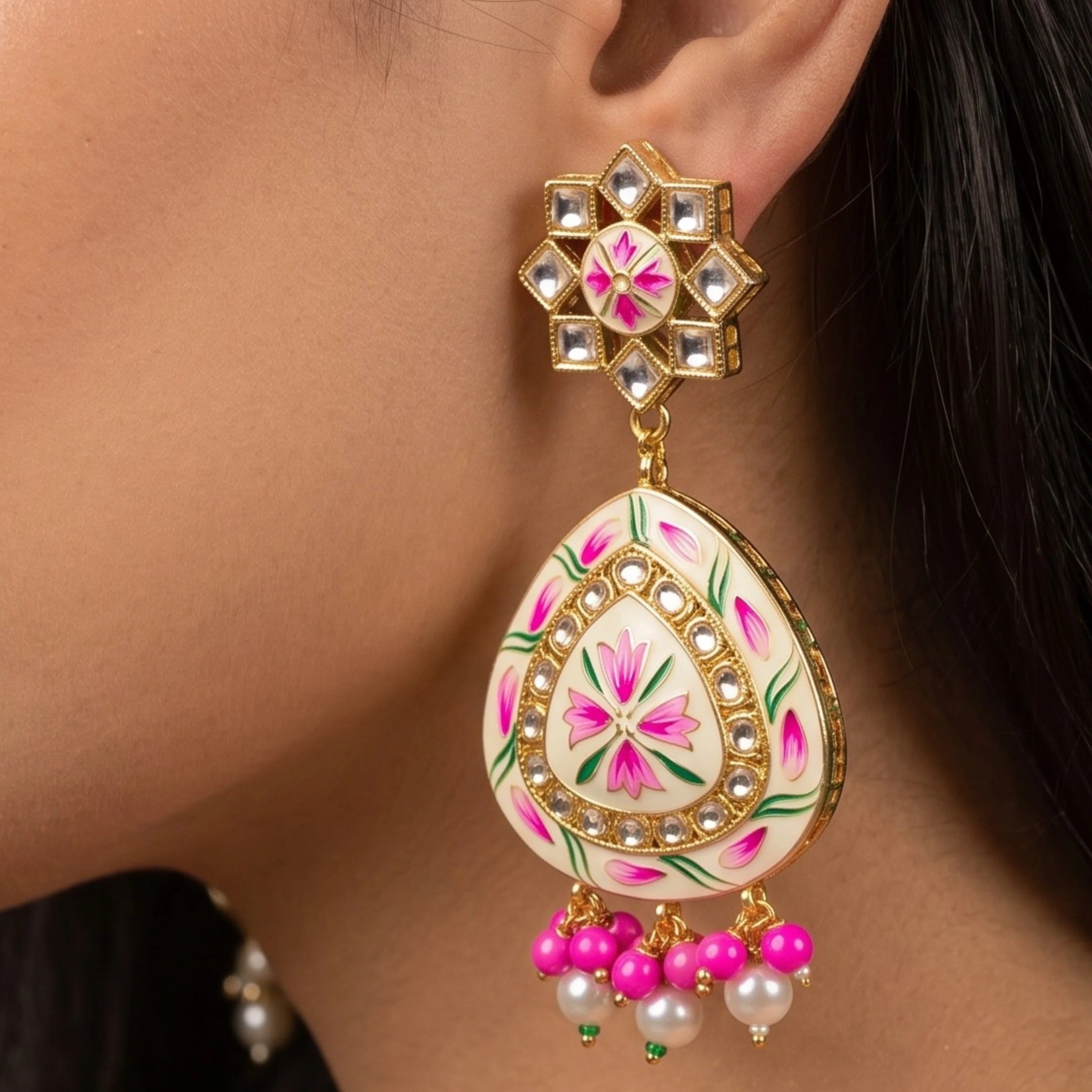 Gulnaar Blossom Statement Earrings