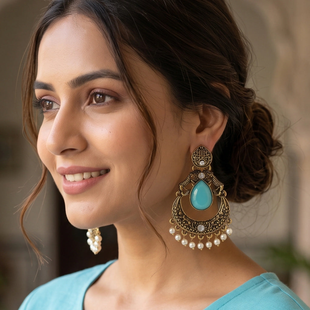 Meher Aqua Royale Earrings