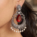 Crimson Noor Chandbali