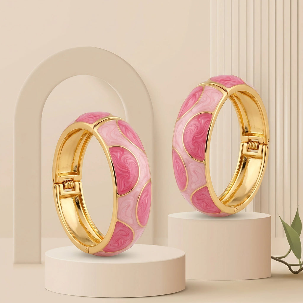 PINK MOSAIC ENAMEL BANGLE