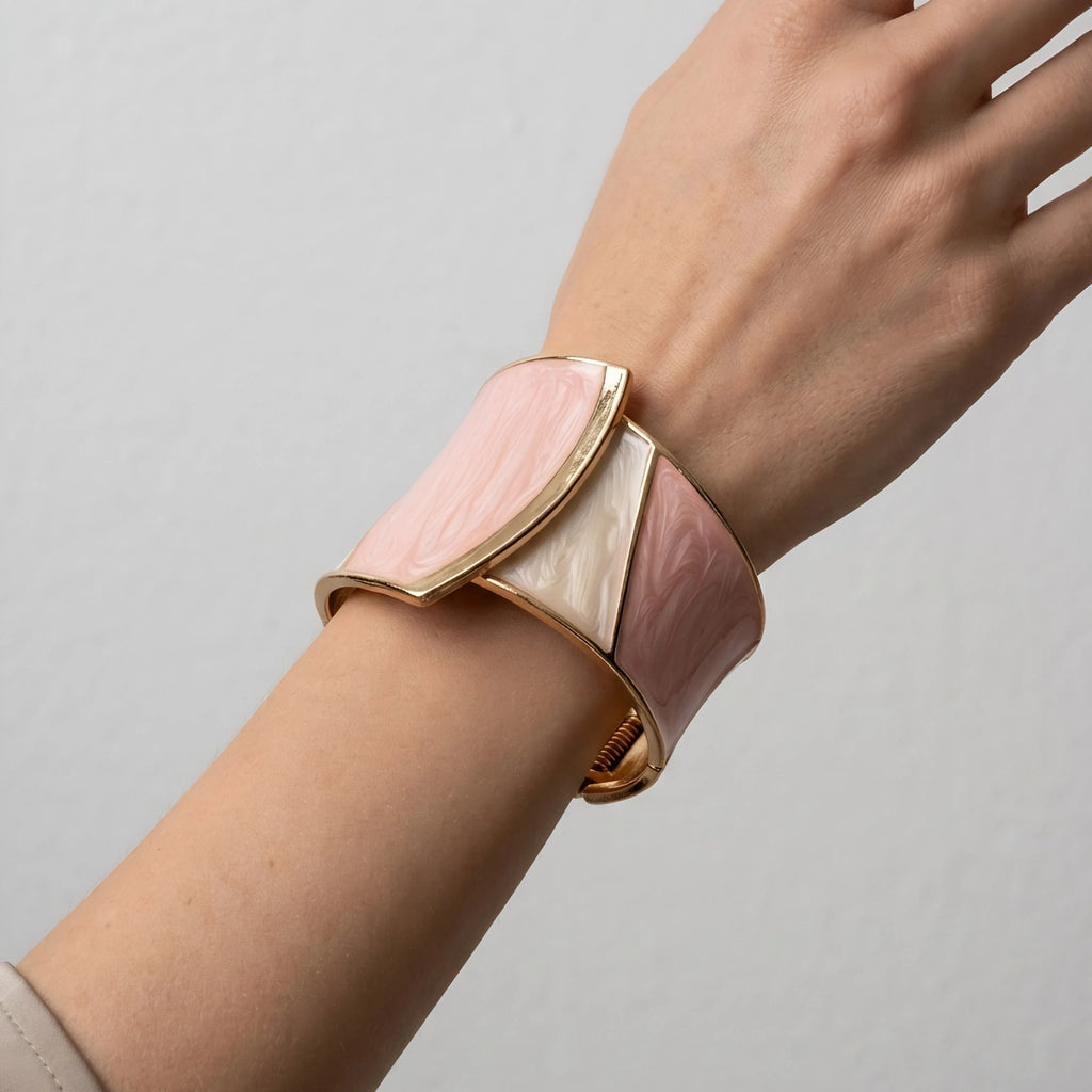 PINK N WHITE CUFF KADA