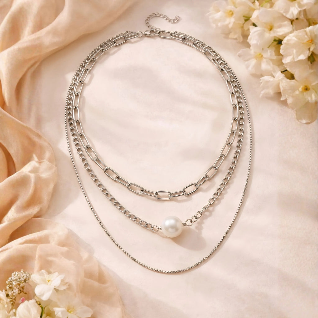 SILVER LAYERED CHAIN