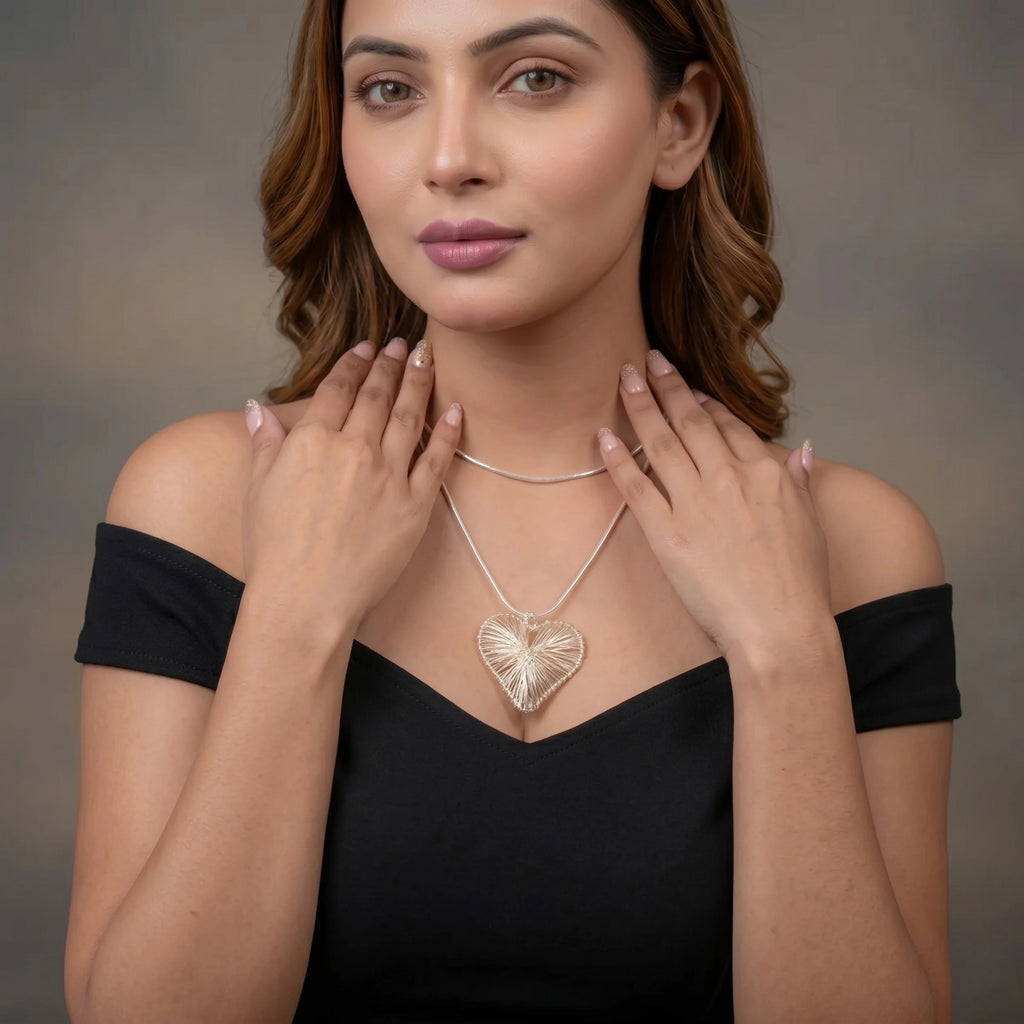 HEART SILVERX PENDANT CHAIN