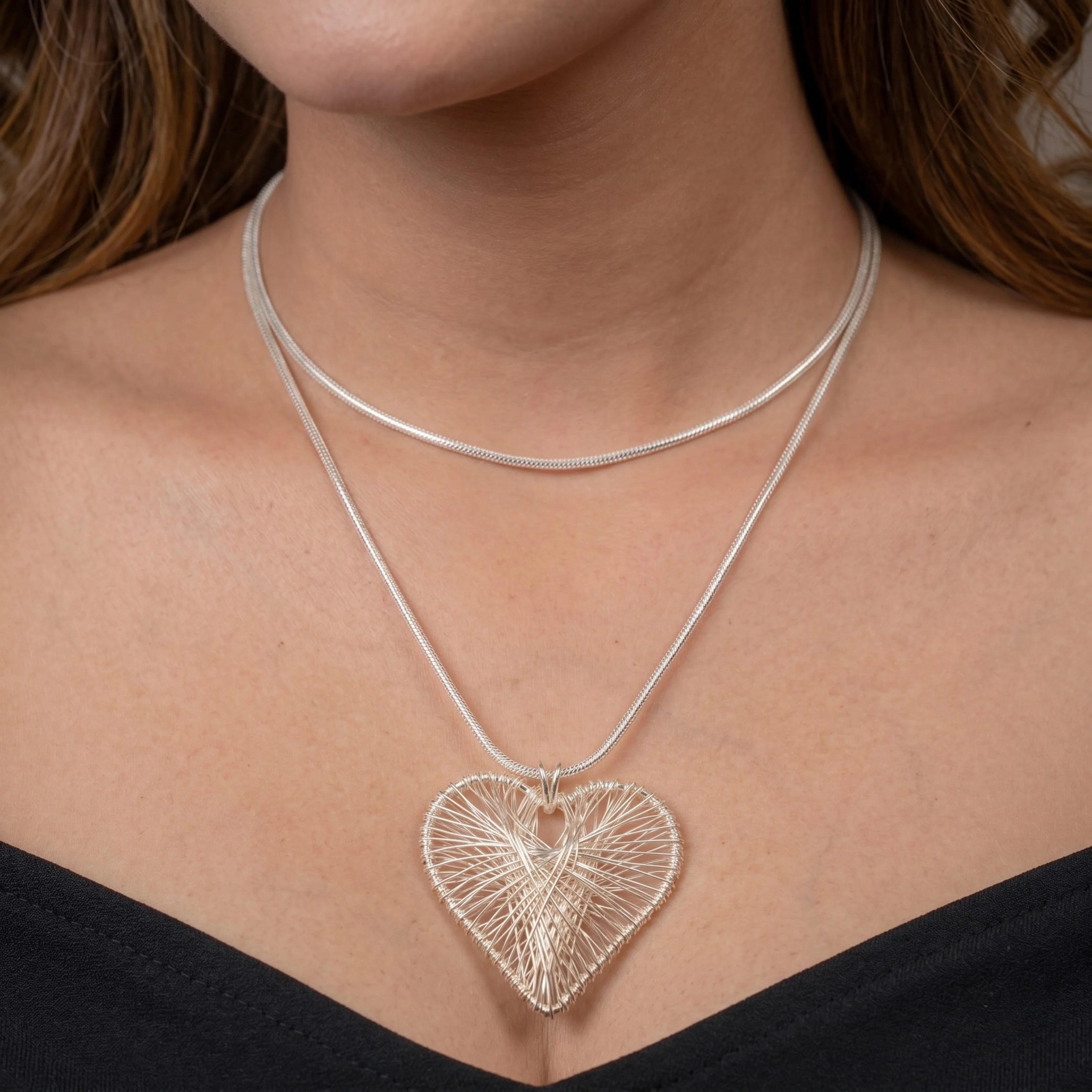 HEART SILVERX PENDANT CHAIN