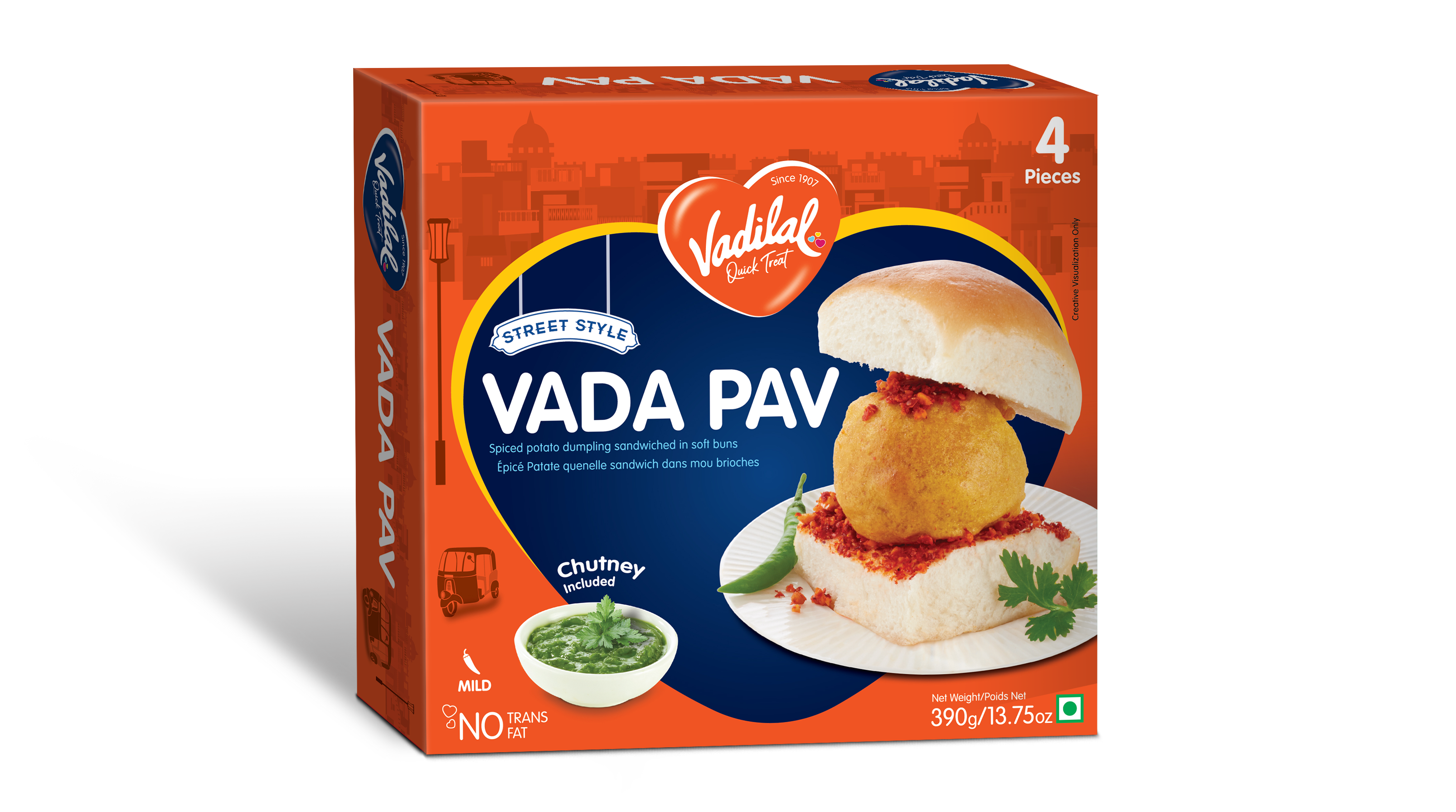 Vadilal Vada Pav 4 pcs