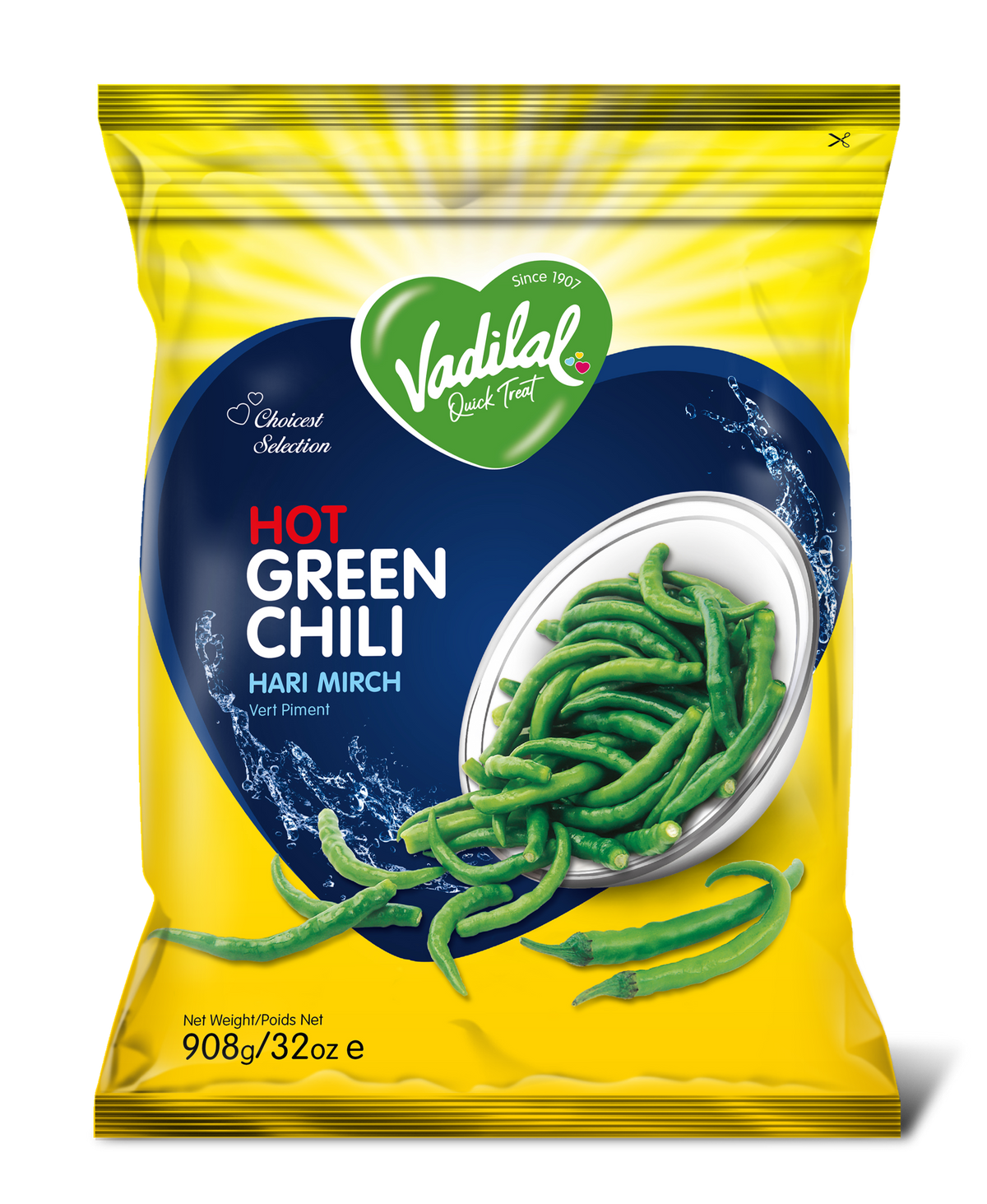 Vadilal Bulk Green Chilli 908 g