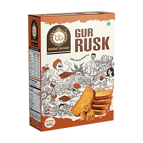 Saurbhi Gur Rusk 600 g