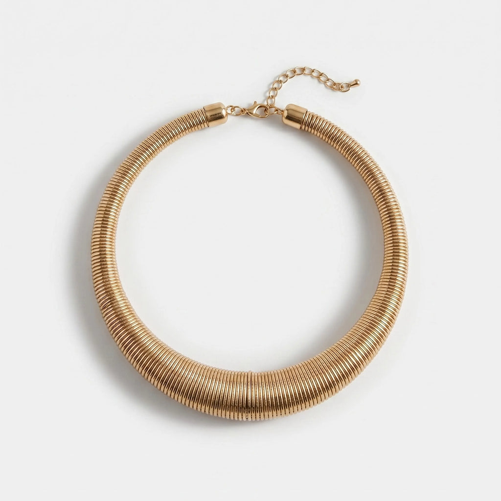 Spring Coil Gold Necklace