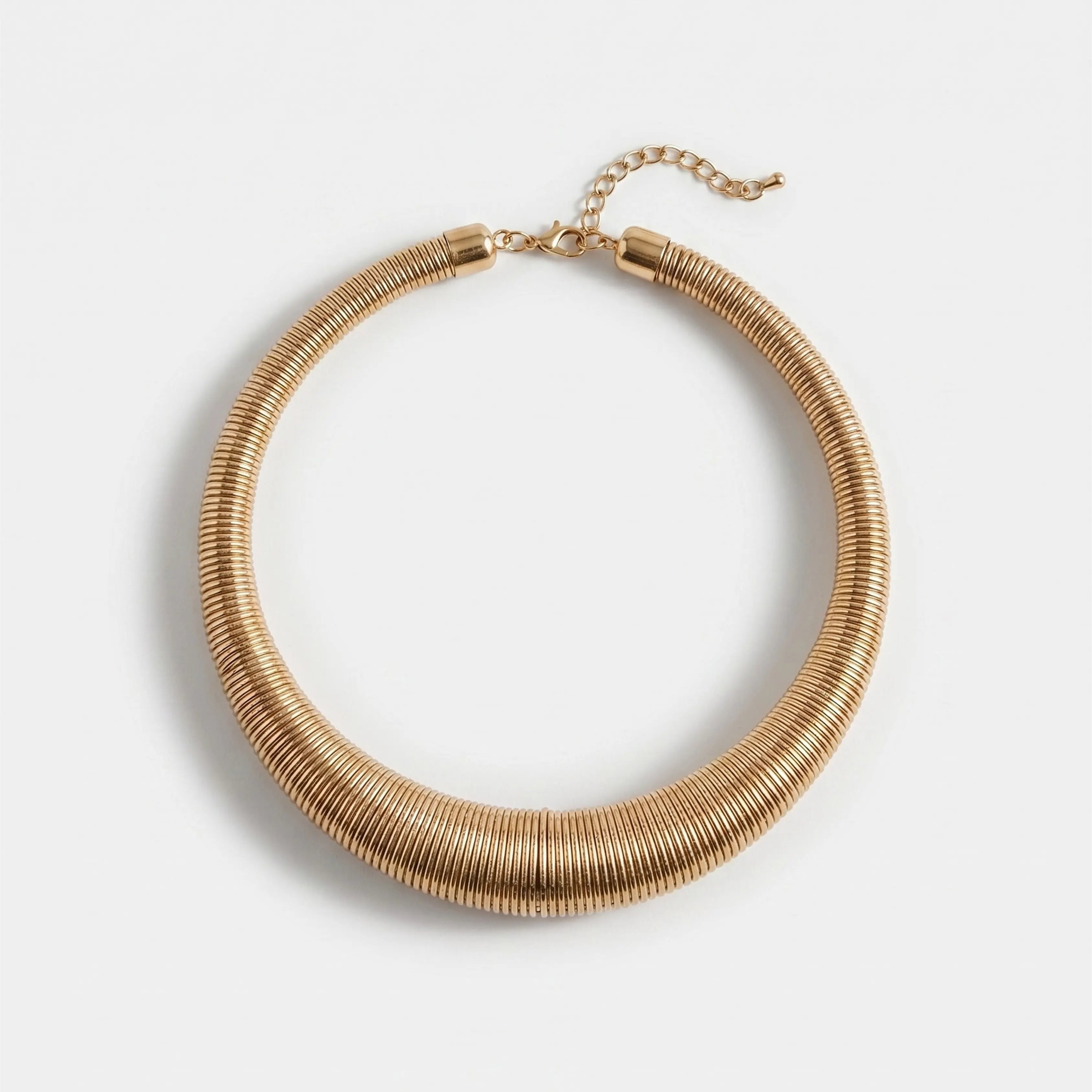 Spring Coil Gold Necklace