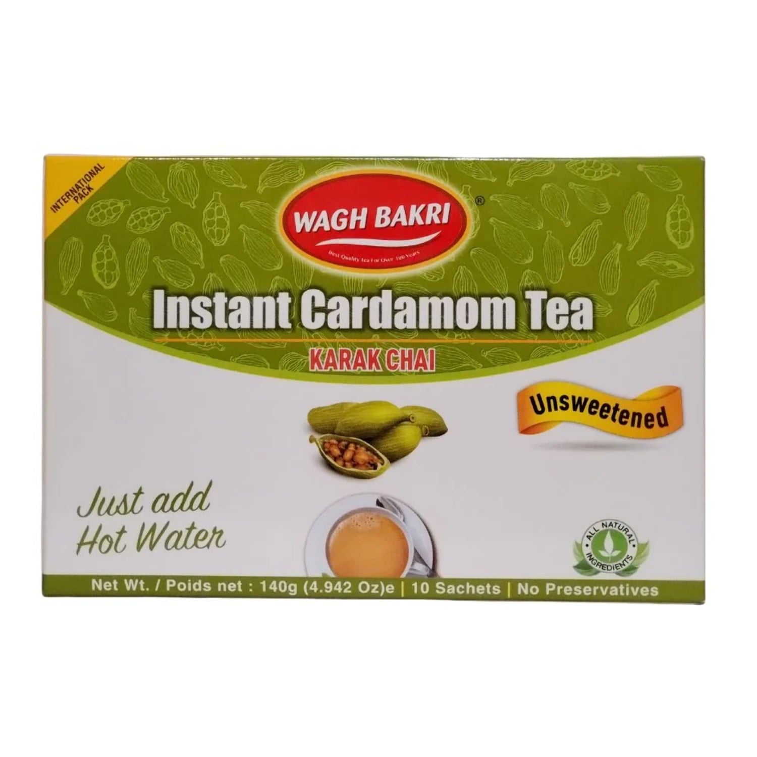Wagh Bakri Cardamom Instant 140 g