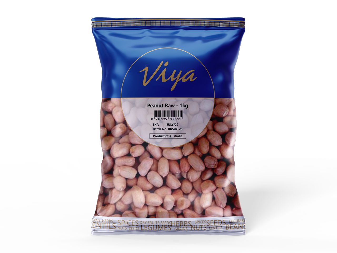 Viya Red Spanish Raw Peanuts 1 kg
