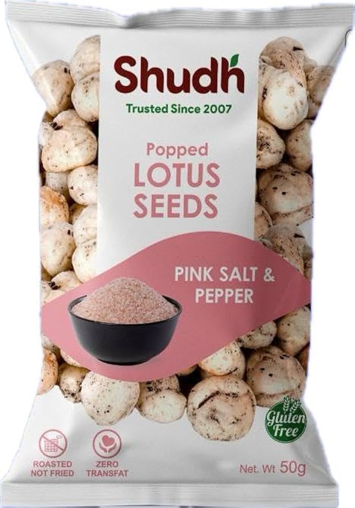 Shudh Makhana Pink Salt And Pepper 50 g