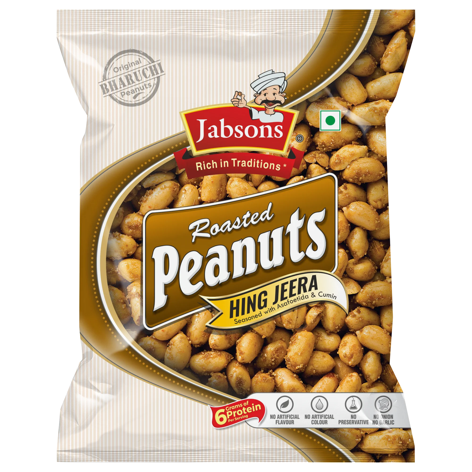 Jabsons Roasted Peanuts Hing Jeera 140 g