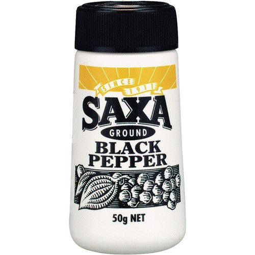 Saxa Pepper Black Ground 50 g
