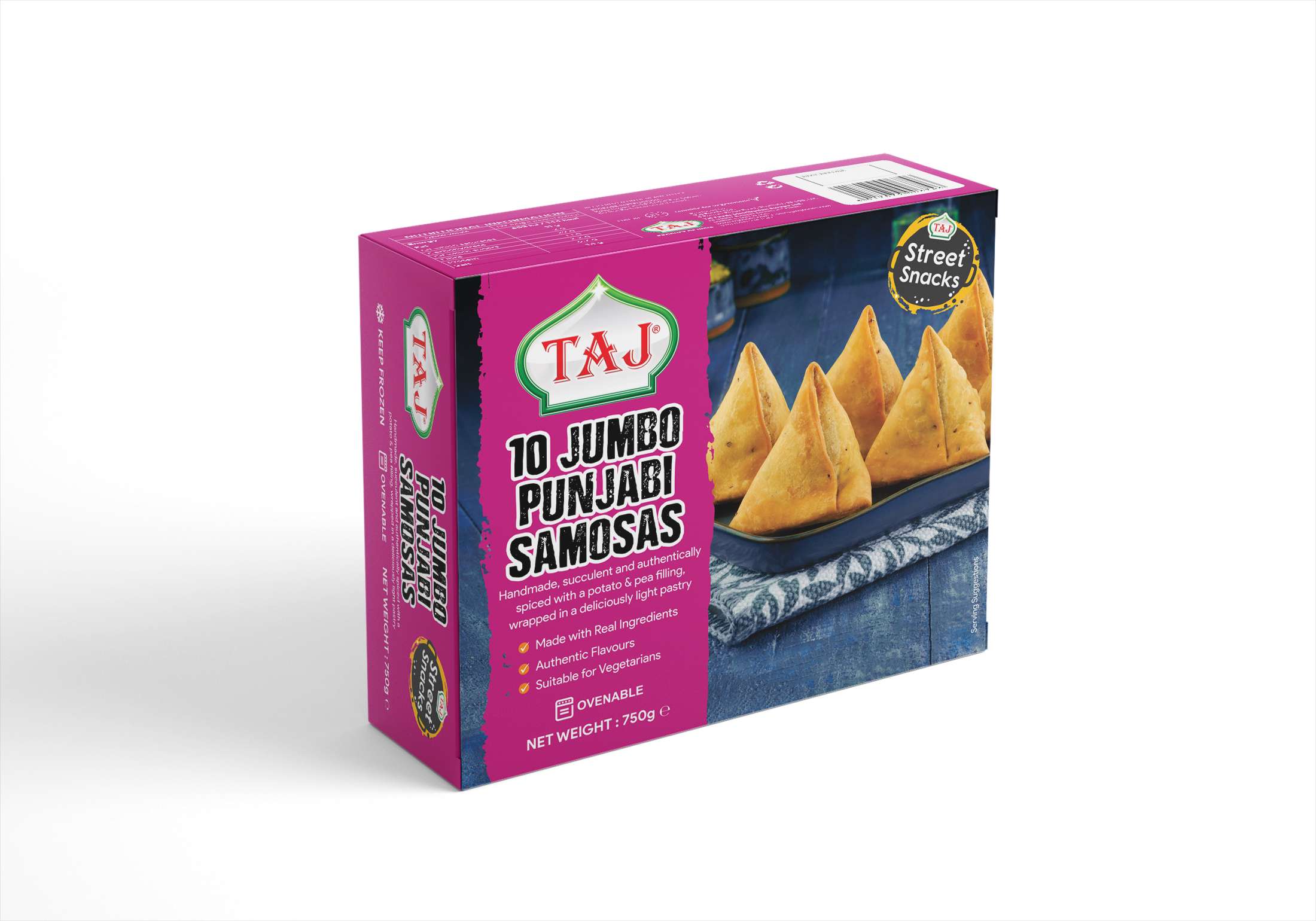 Taj Everfresh Jumbo P[unjabi Samosa 1.875 kg