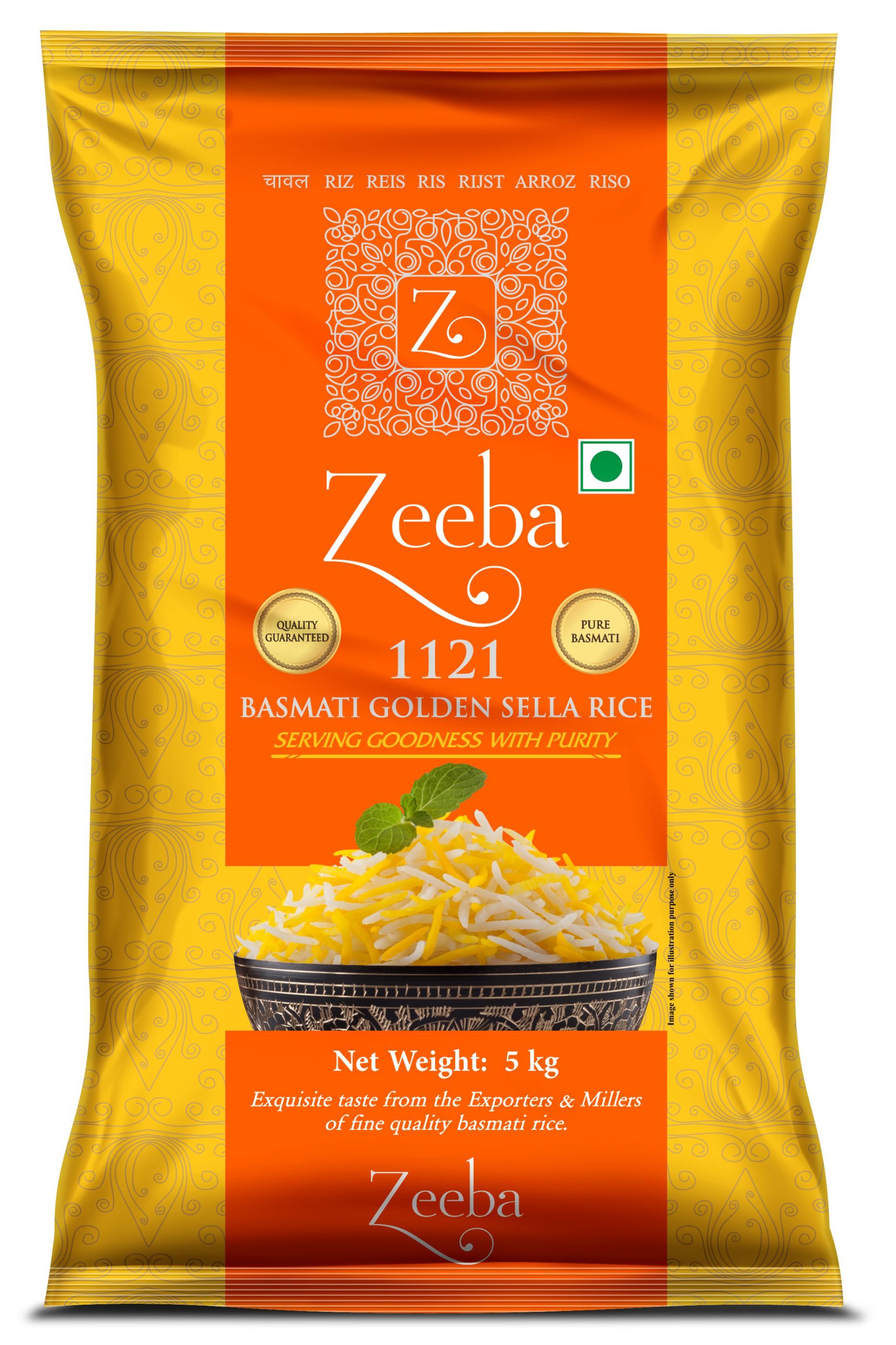 Zeeba Golden Sella Rice 5 kg