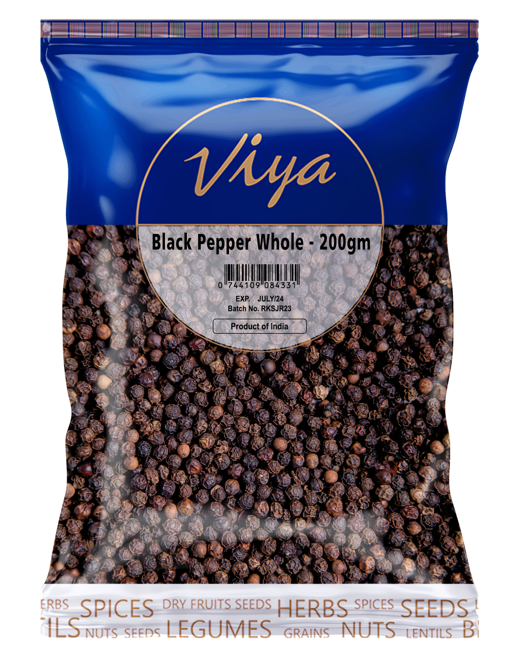 Viya Black Pepper Whole 500 g