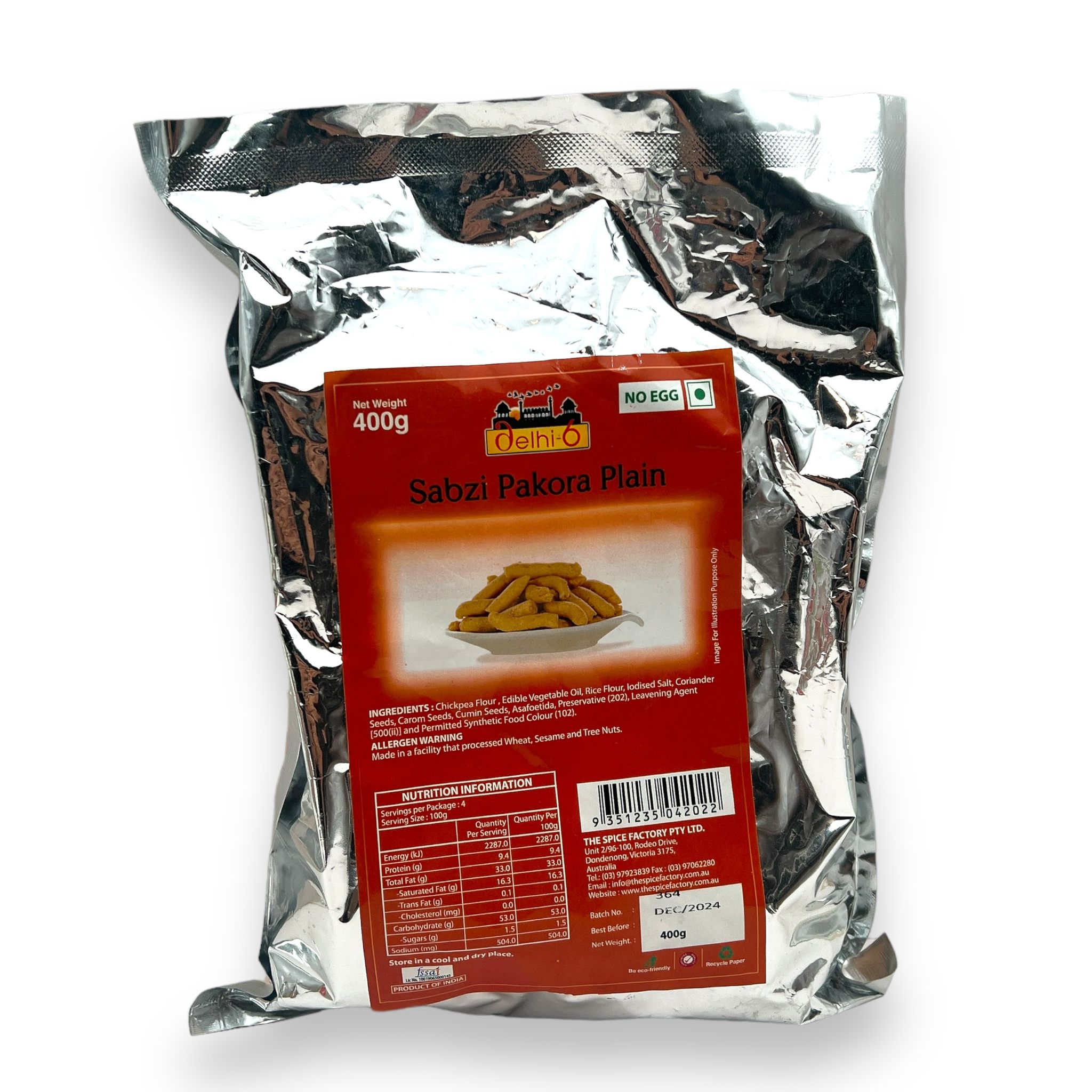 Delhi 6 Sabji Pakora Plain 400 g
