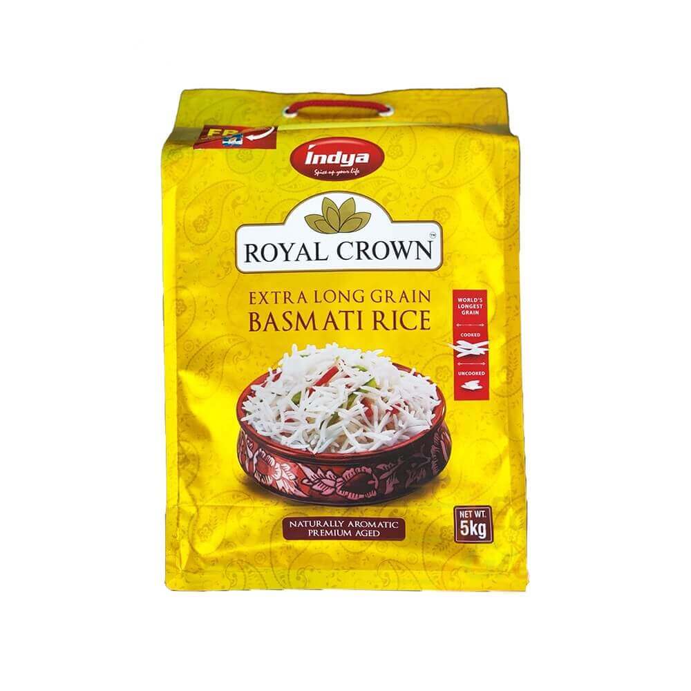 Indya Royal Crown Basmati Rice 5 kg