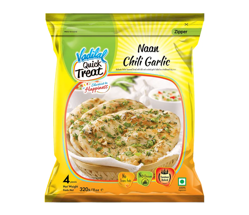 Vadilal Chilli Garlic Naan 4 Pieces