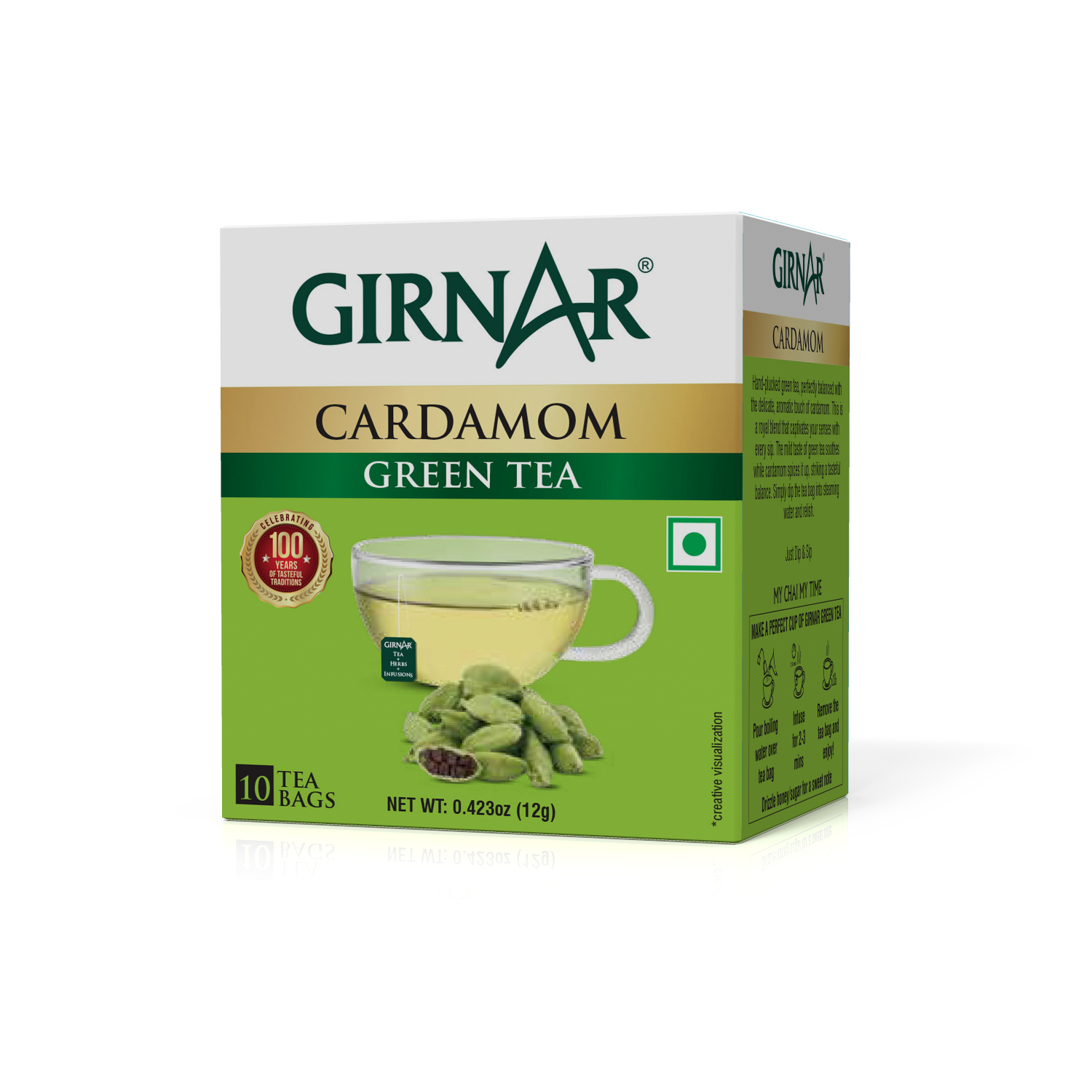 Girnar Cardamom Tea Bags 100 pcs